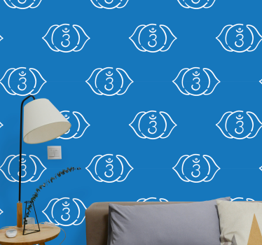 Tapeta ryby motyw wzoru ryby - TenStickers