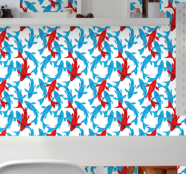 Tapeta ryby taniec wodny - TenStickers