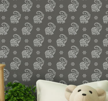 Tapeta słonie motyw słonia - TenStickers