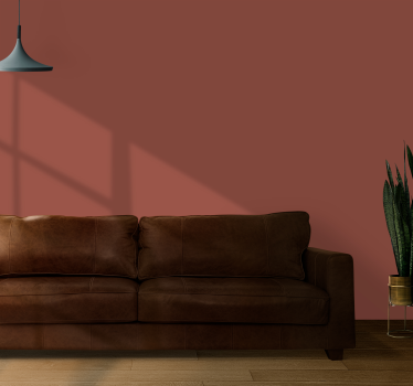 Tapeta terracotta prosty kolor - TenStickers