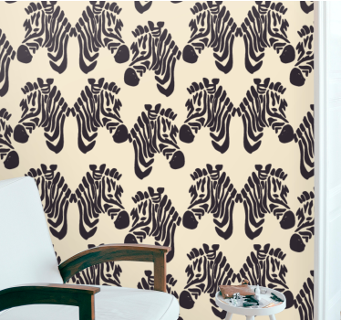 Tapeta zebra projekt wzoru zebry - TenStickers
