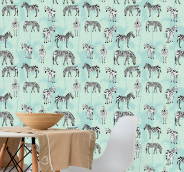 Tapeta zebra wzory zebry - TenStickers
