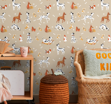 Tapeta zwierzęta fantazyjne motywy zwierzęce - TenStickers