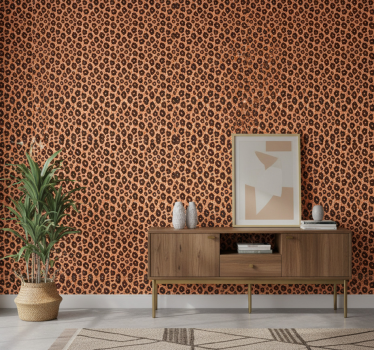 Tapeta zwierzęta w wzór leoparda - TenStickers