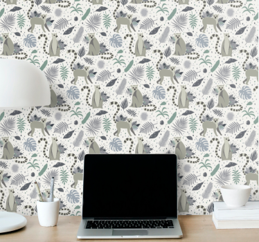 Tapeta zwierzęta wzory zwierząt safari - TenStickers