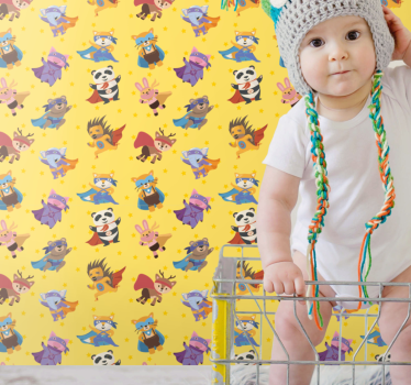Tapety ze zwierzętami postacie superbohaterów - TenStickers